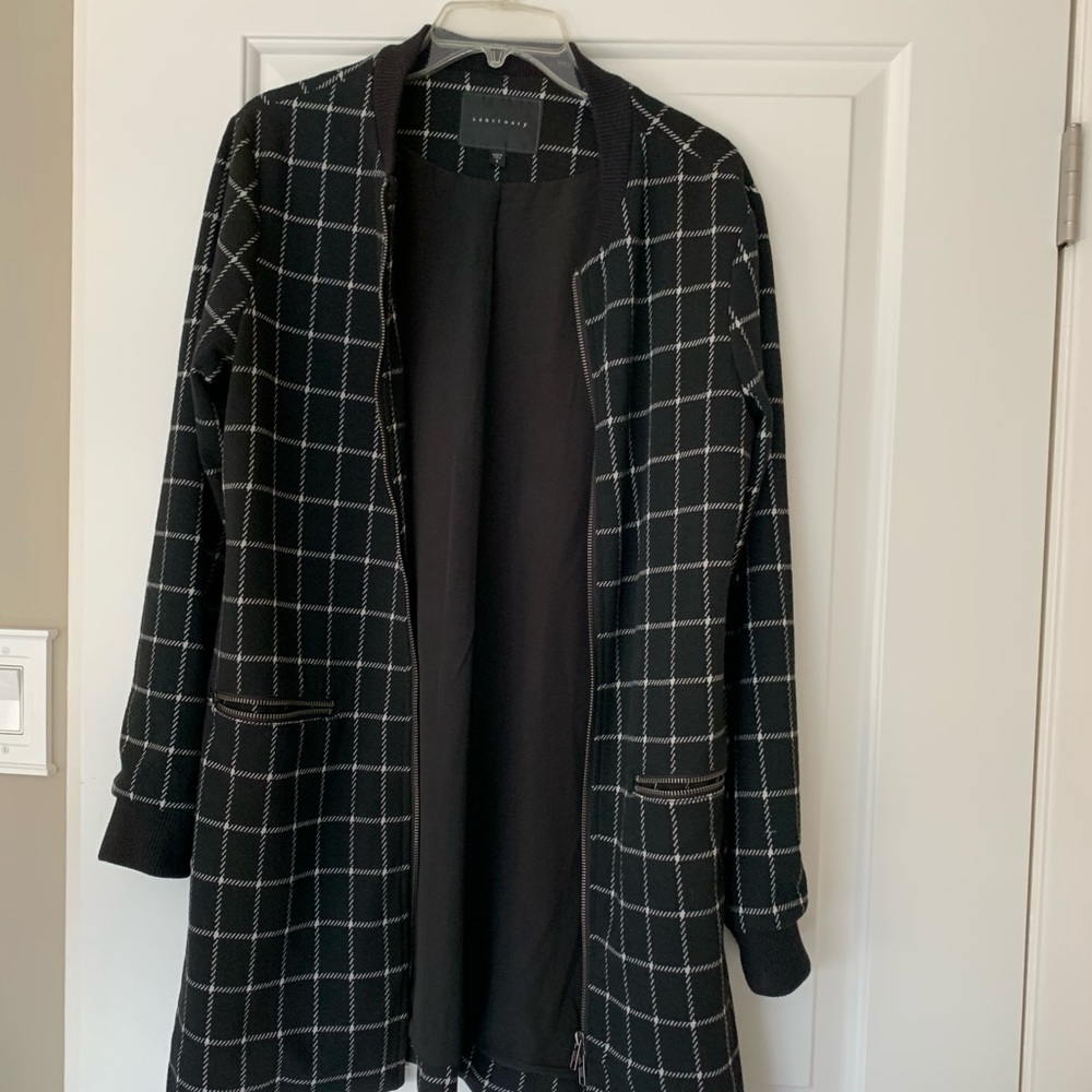 Sanctuary Window Pane Sweater Jacket